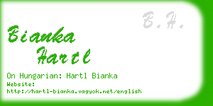 bianka hartl business card